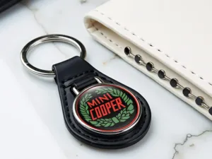Mini Cooper Portachiavi Personalizzati Acrilico Lusso
